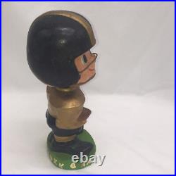 1960s JAPAN Steelers / Army FOOTBALL PLAYER PAPER MACHE SPORT BOBBLE HEAD NODDER