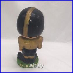 1960s JAPAN Steelers / Army FOOTBALL PLAYER PAPER MACHE SPORT BOBBLE HEAD NODDER