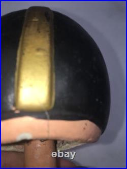 1960s JAPAN Steelers / Army FOOTBALL PLAYER PAPER MACHE SPORT BOBBLE HEAD NODDER