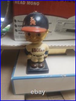 1960s Los Angeles Angels Blue Square Base Bobblehead Nodder Rare Vintage