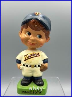 1960s MINNESOTA TWINS Baseball NODDER Bobblehead Vintage Green Base Japan