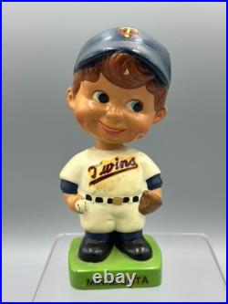 1960s MINNESOTA TWINS Baseball NODDER Bobblehead Vintage Green Base Japan