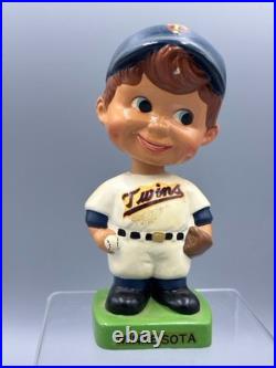 1960s MINNESOTA TWINS Baseball NODDER Bobblehead Vintage Green Base Japan
