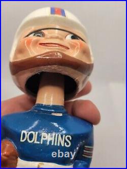 1960s Miami Dolphins vintage gold base bobblehead nodder figurine with box Japan