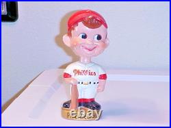 1960s Philadelphia Phillies Baseball Bobber Bobble Head Vintage Toy Doll Japan