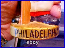 1960s Philadelphia Phillies Baseball Bobber Bobble Head Vintage Toy Doll Japan
