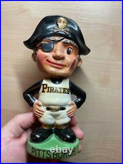 1960s Pittsburgh Pirates Vintage Bobblehead Nodder Green Base