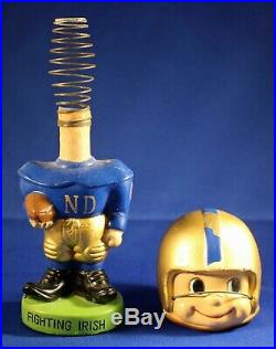 1960s VINTAGE NOTRE DAME FIGHTING IRISH BOBBLE HEAD MADE IN JAPAN