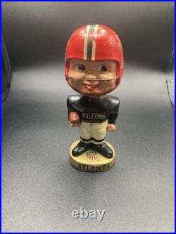 1960s Vintage Atlanta Falcons Bobblehead Nodder Gold Base. See All Pics