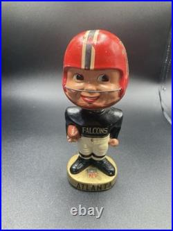 1960s Vintage Atlanta Falcons Bobblehead Nodder Gold Base. See All Pics