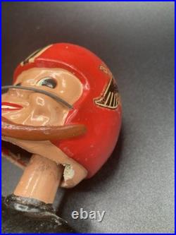 1960s Vintage Atlanta Falcons Bobblehead Nodder Gold Base. See All Pics