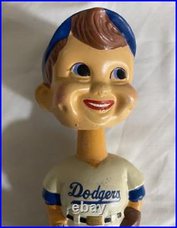 1960s Vintage Baseball Bobblehead Nodder Los Angeles Dodgers Green Base Rare
