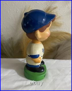 1960s Vintage Baseball Bobblehead Nodder Los Angeles Dodgers Green Base Rare