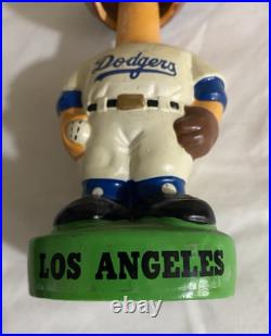 1960s Vintage Baseball Bobblehead Nodder Los Angeles Dodgers Green Base Rare