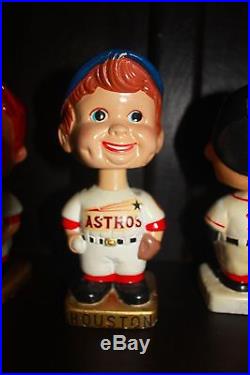 1960s Vintage Baseball Nodder Bobble Head Collection 10 Total RARE LOT