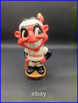 1960s Vintage Cleveland Indians Paper Mache Nodder Bobblehead Chief Wahoo Mascot