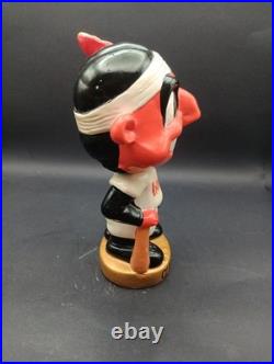 1960s Vintage Cleveland Indians Paper Mache Nodder Bobblehead Chief Wahoo Mascot