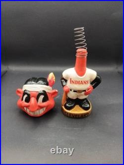 1960s Vintage Cleveland Indians Paper Mache Nodder Bobblehead Chief Wahoo Mascot