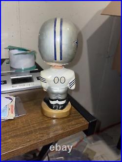 1960s Vintage Dallas Cowboys Bobblehead Nodder Gold Base