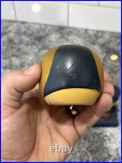 1960s Vintage LA Rams Bobble Head Nodder NFL Mascot Black Base Rare HTF