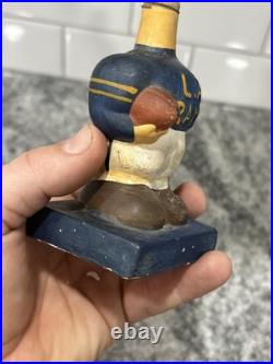 1960s Vintage LA Rams Bobble Head Nodder NFL Mascot Black Base Rare HTF