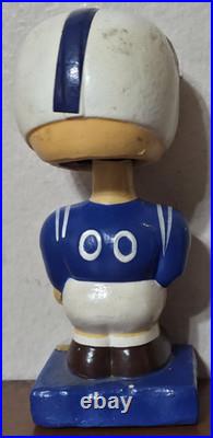 1960s Vintage NFL Square Base BobbleHead Nodder Baltimore Colts Made in Japan