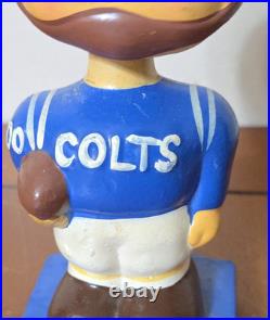 1960s Vintage NFL Square Base BobbleHead Nodder Baltimore Colts Made in Japan