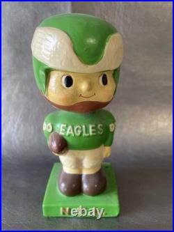 1960s Vintage Philadelphia EAGLES NFL Bobble Head Nodder Green Base Rare