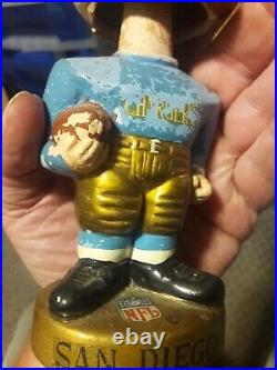 1960s Vintage San Diego Chargers Bobblehead Gold Base Japan 67