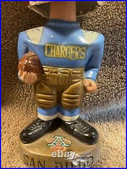 1960s Vintage San Diego Chargers Bobblehead Gold Base Japan Nodder