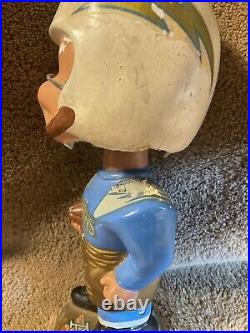 1960s Vintage San Diego Chargers Bobblehead Gold Base Japan Nodder