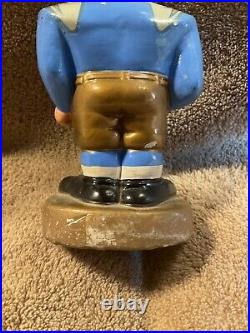 1960s Vintage San Diego Chargers Bobblehead Gold Base Japan Nodder