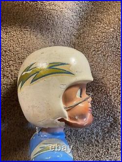 1960s Vintage San Diego Chargers Bobblehead Gold Base Japan Nodder