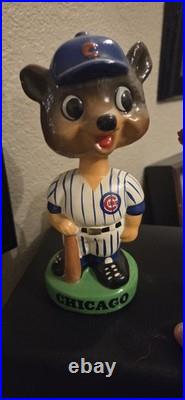 1960s Vintage Sports Bobble Heads Lot- Cardinals, Sox, Giants, Lions, Cubs