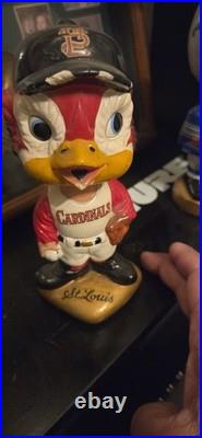 1960s Vintage Sports Bobble Heads Lot- Cardinals, Sox, Giants, Lions, Cubs