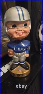 1960s Vintage Sports Bobble Heads Lot- Cardinals, Sox, Giants, Lions, Cubs