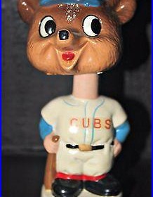 1961 1963 Vintage Mini Chicago Cubs Dashboard Nodder Bobblehead Doll