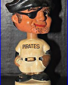 1961 1963 Vintage Mini Pittsburgh Pirates Dashboard Nodder Bobblehead Doll