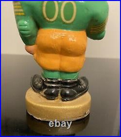 1961-66 6.5 Green Bay Packers Football Bobblehead Nodder 1960s Vintage Toes Up