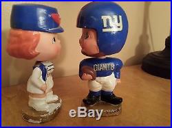1962-1964 Vintage NY Giants Bobblehead Kissing Boy and Girl Collectables
