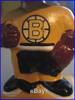 1962 Boston Bruins Mini Nodder Bobblehead Vintage Hockey NHL Neck Collar IOB