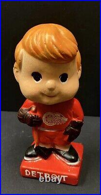 1962 Detroit Red Wings Mini Bobblehead Nodder Vintage NHL Hockey Original Box