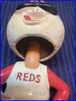 1962 Japan Vintage Cincinnati Reds Bobble Head Nodder Green Base