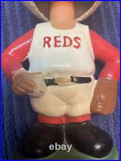 1962 Japan Vintage Cincinnati Reds Bobble Head Nodder Green Base