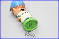 1962 LOS ANGELES DODGERS green base & hair swirl, Vtg Bobblehead Nodder, Japan