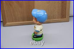 1962 LOS ANGELES DODGERS green base & hair swirl, Vtg Bobblehead Nodder, Japan