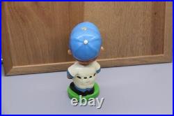 1962 LOS ANGELES DODGERS green base & hair swirl, Vtg Bobblehead Nodder, Japan