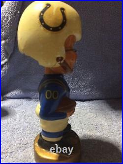 1962 VINTAGE BOBBLE HEAD BOBBLEHEAD BALTIMORE COLTS With TEETH FOOTBALL Damage