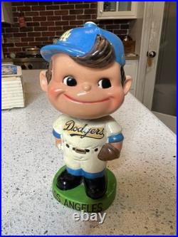 1962 Vintage Los Angeles Dodgers Bobblehead Nodder Green Base Japan