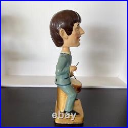 1964 Beatles Bobblehead Ringo Starr 8 Car Mascots Vintage Nodder